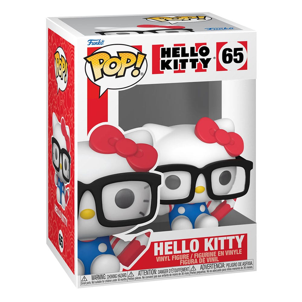 Hello Kitty: Sanrio -  POP! Vinyl Figur – Hello Kitty Nerd – 9 cm