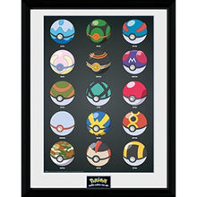 Pokémon: Pokeballs- 30x40cm - Rahmenbild