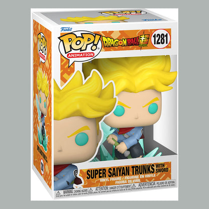 Dragon Ball Super POP! - Animation Vinyl Figur Super Saiyan Trunks w/ Sword 9 cm