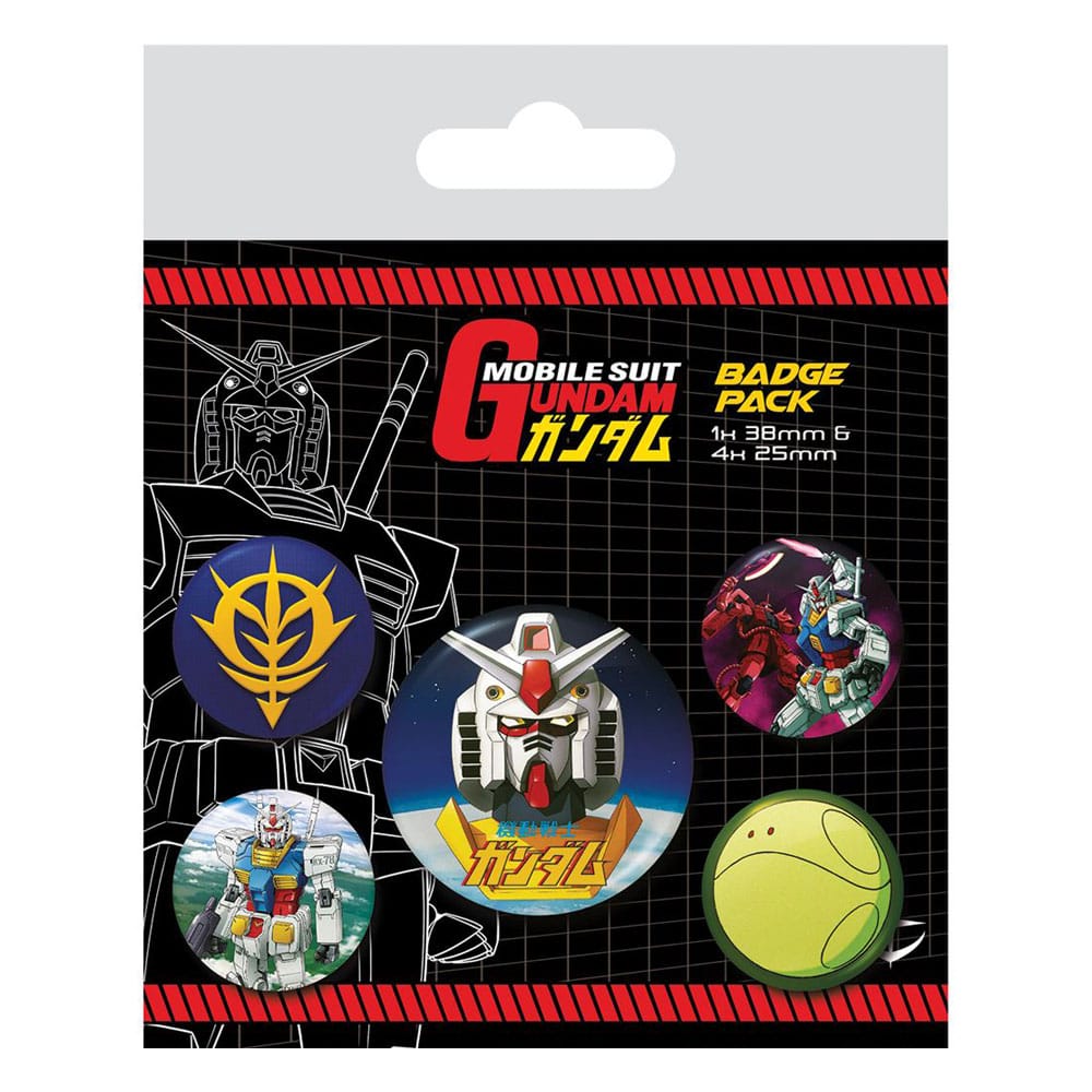 Mobile Suit Gundam: Ansteck-Buttons 5er-Pack - Intergalactic