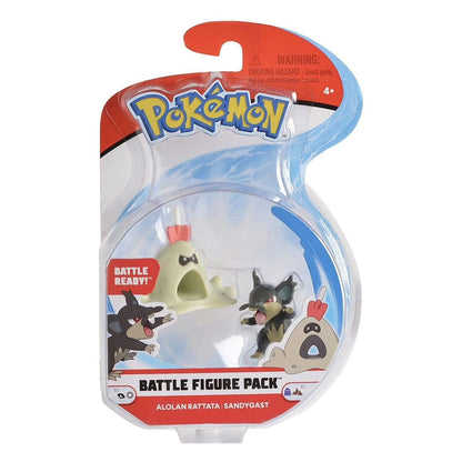 Pokémon Battle Figure Pack Minifiguren - Alolan Rattata & Sandygast