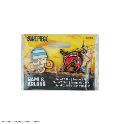 One Piece: Ansteck-Pins 2er-Pack - Nami & Arlong