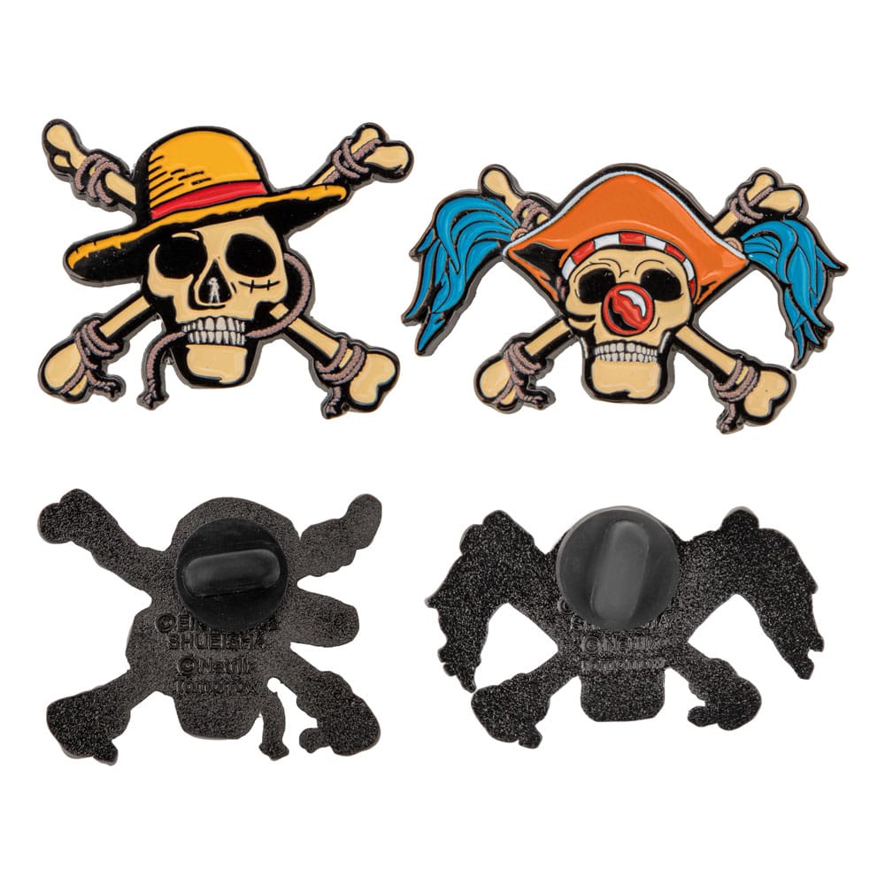 One Piece: Ansteck-Pins 2er-Pack - Luffy & Buggy