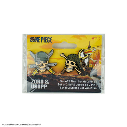 One Piece: Ansteck-Pins 2er-Pack - Zoro & Usopp