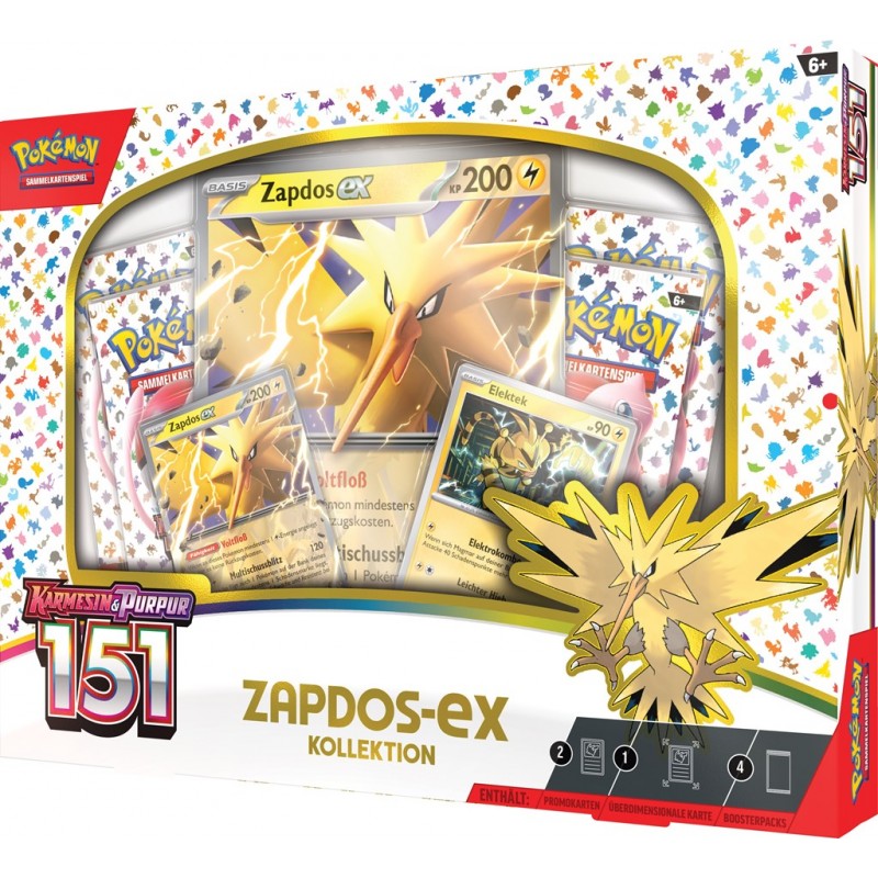 Pokémon - Karmesin & Purpur 151 - Zapdos-ex Kollektion