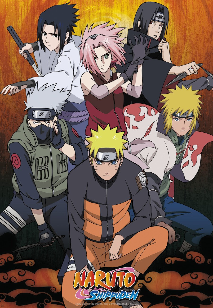 Naruto Shippuden: Poster – Gruppe Konoha – 91,5 × 61 cm