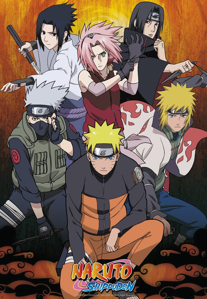Naruto Shippuden: Poster – Gruppe Konoha – 91,5 × 61 cm