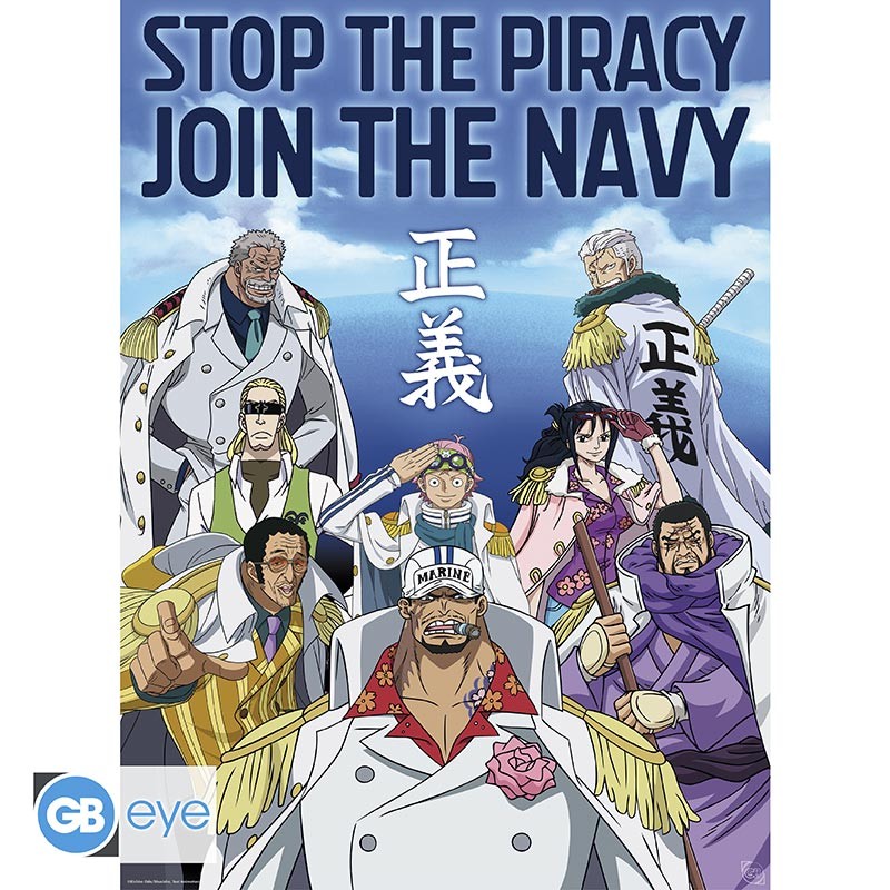 One Piece: Poster – Marine – 52 × 38 cm