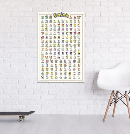 Pokémon: Poster – Kanto 151 – 91,5 × 61 cm