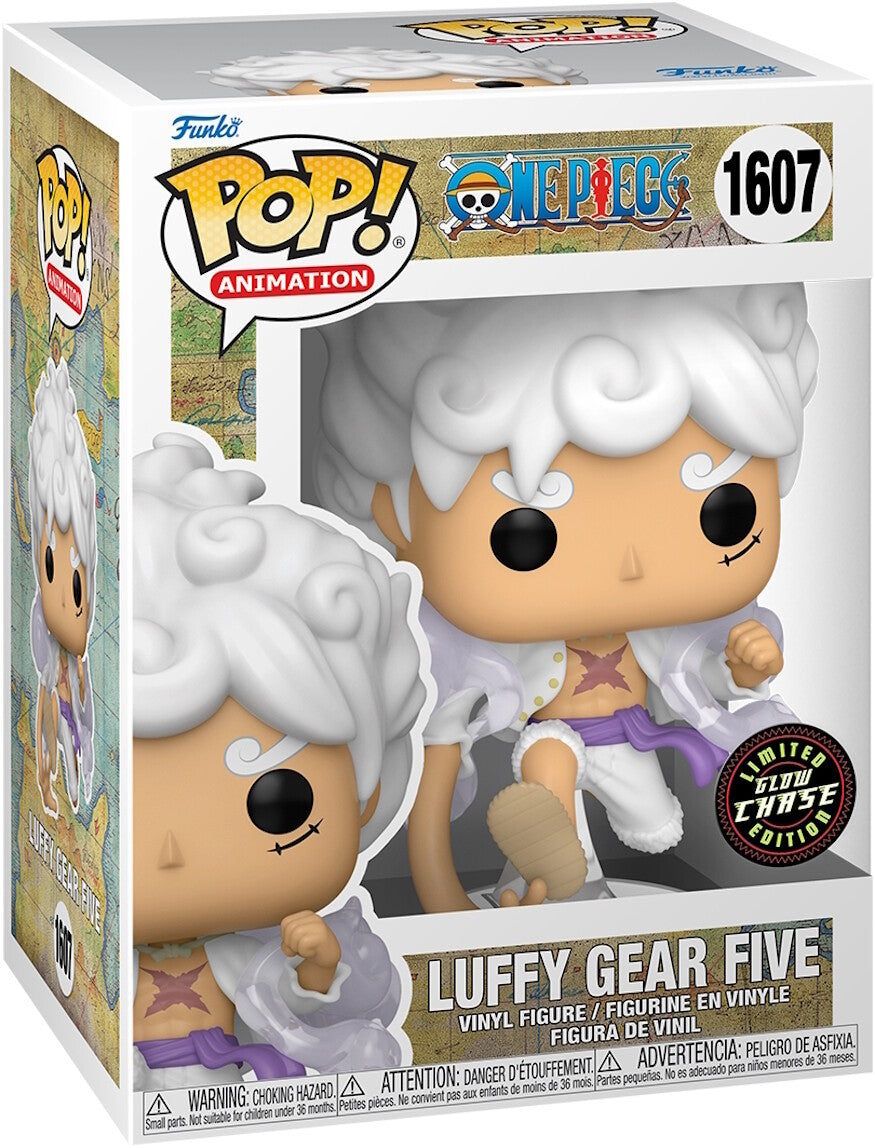 One Piece: Vinyl Figur – Luffy Gear Five – Glow Chase Edition – Funko POP! – 9 cm