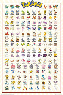 Pokémon: Poster – Kanto 151 – 91,5 × 61 cm