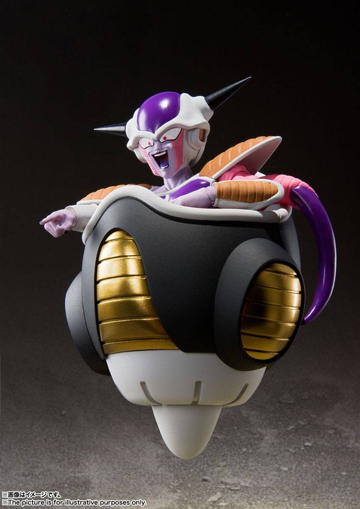 Dragon Ball Z: Figur - Frieza – S.H.Figuarts - First Form & Frieza Pod Set – 11 cm