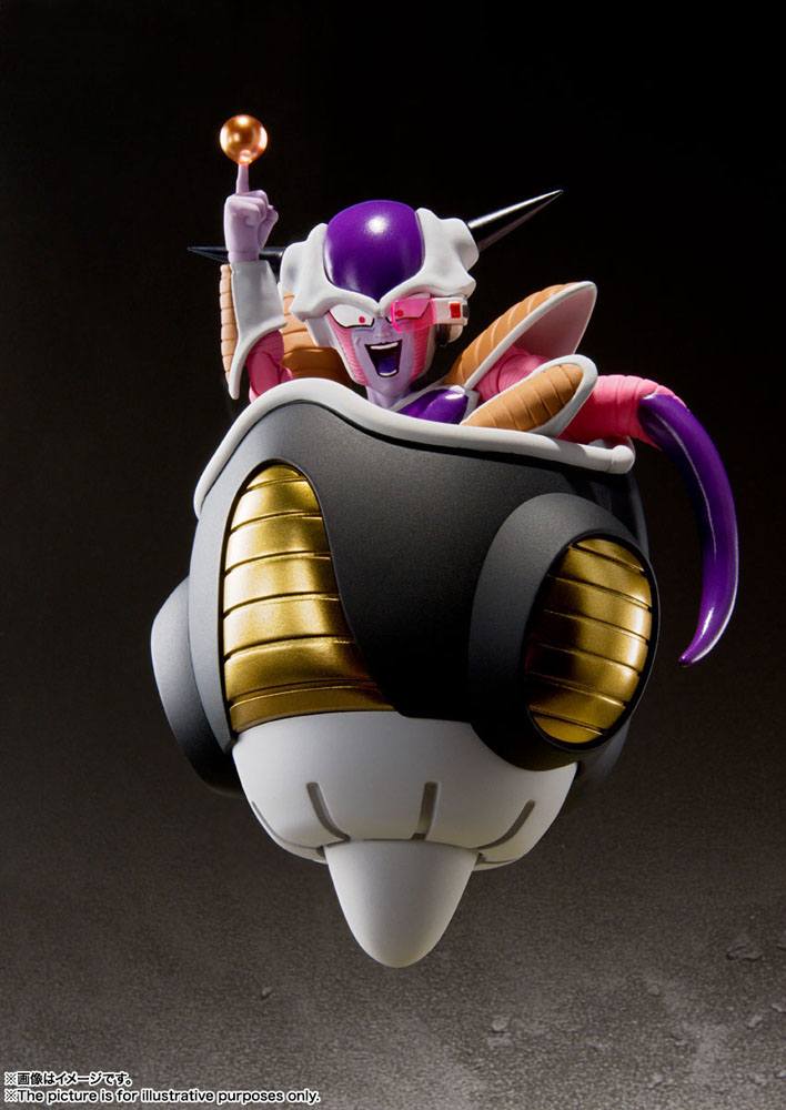 Dragon Ball Z: Figur - Frieza – S.H.Figuarts - First Form & Frieza Pod Set – 11 cm