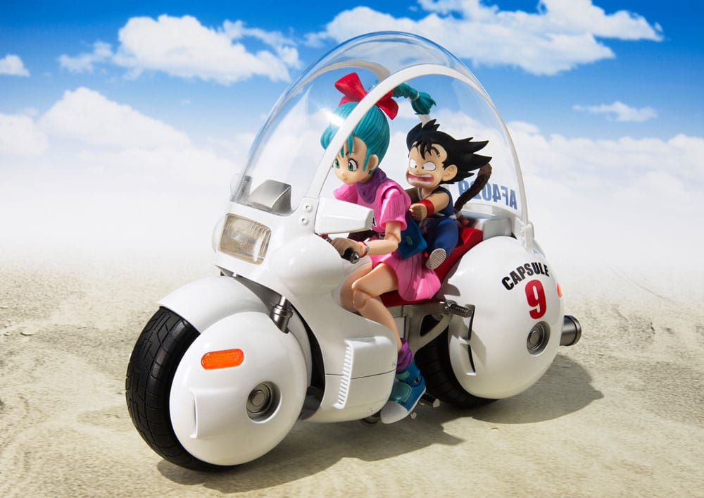 Dragon Ball: Bulma's Motorcycle Hoipoi Capsule No. 9 – S.H.Figuarts Fahrzeug mit Figur – 17 cm