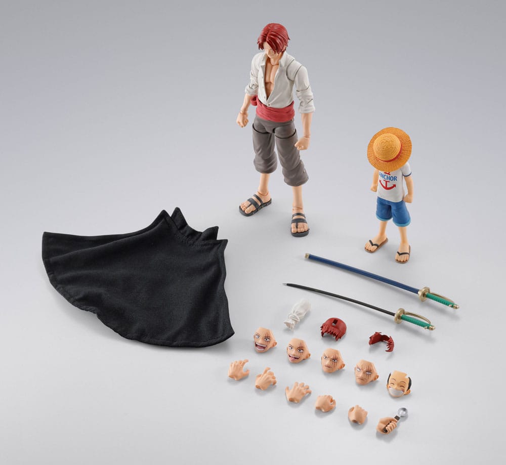 One Piece: S.H.Figuarts - Actionfiguren 2er-Pack - Shanks & Monkey D. Luffy - Childhood Ver.