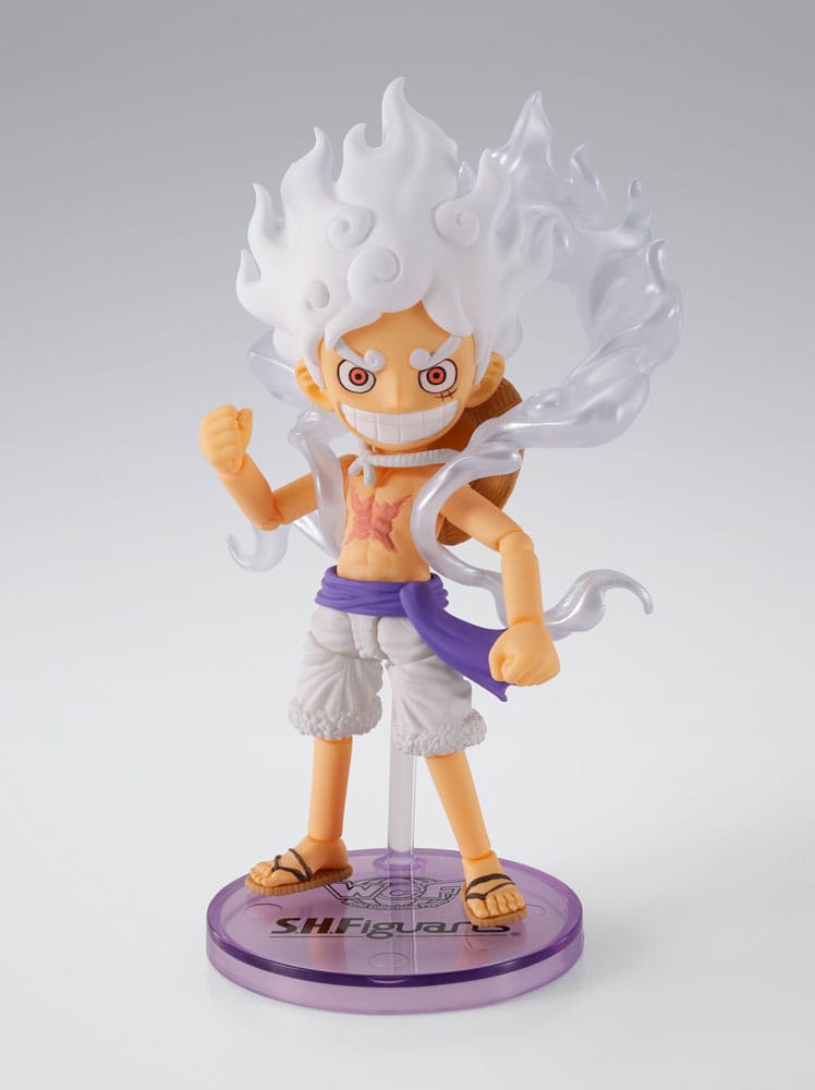 One Piece: Monkey D. Luffy – Gear 5 – World Collectable x S.H.Figuarts – 8 cm