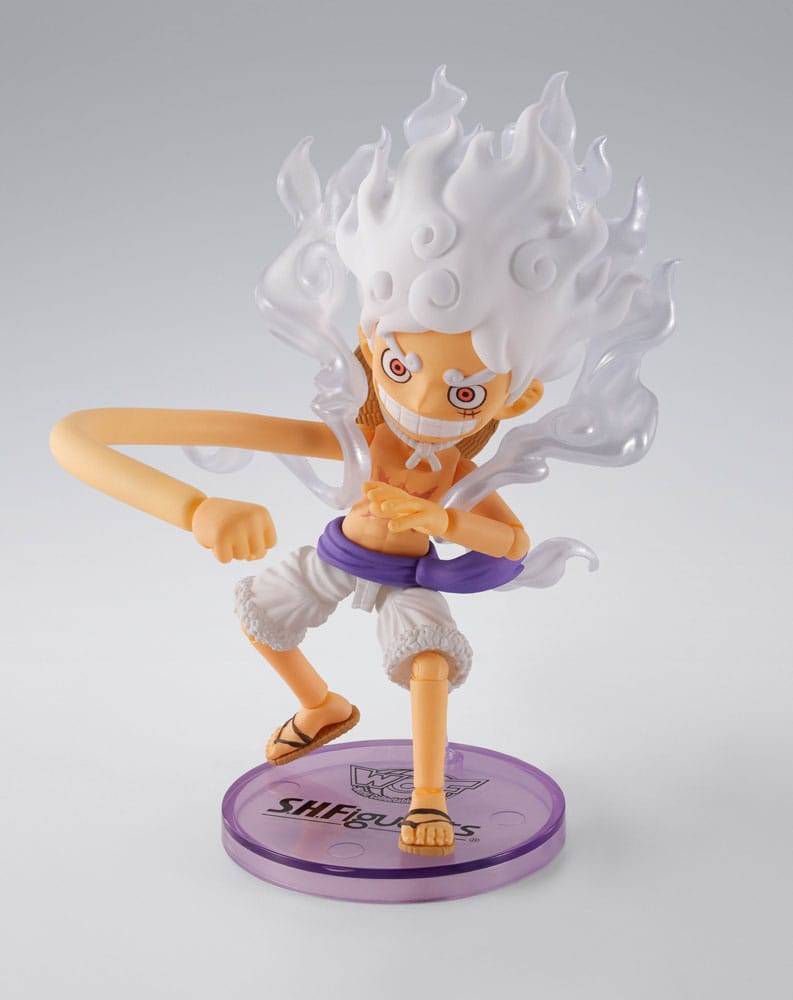 One Piece: Monkey D. Luffy – Gear 5 – World Collectable x S.H.Figuarts – 8 cm