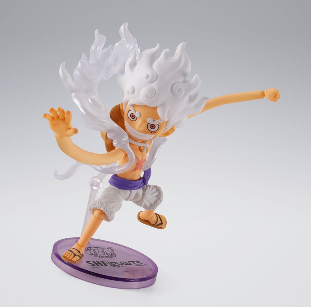One Piece: Monkey D. Luffy – Gear 5 – World Collectable x S.H.Figuarts – 8 cm