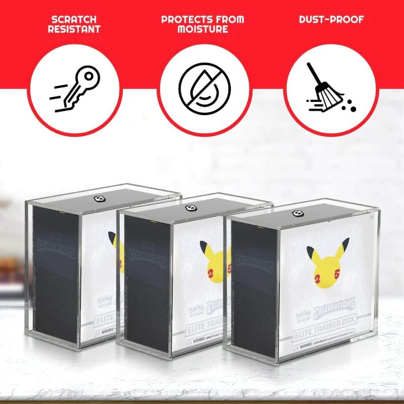 Evoretro: Acryl Display Case – Magnetic Locks– für Elite Trainer Boxen