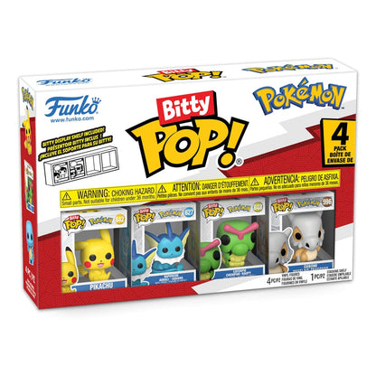 Pokémon: Bitty POP! – Vinyl Figuren – 4er-Pack – Series 1 – 2 cm