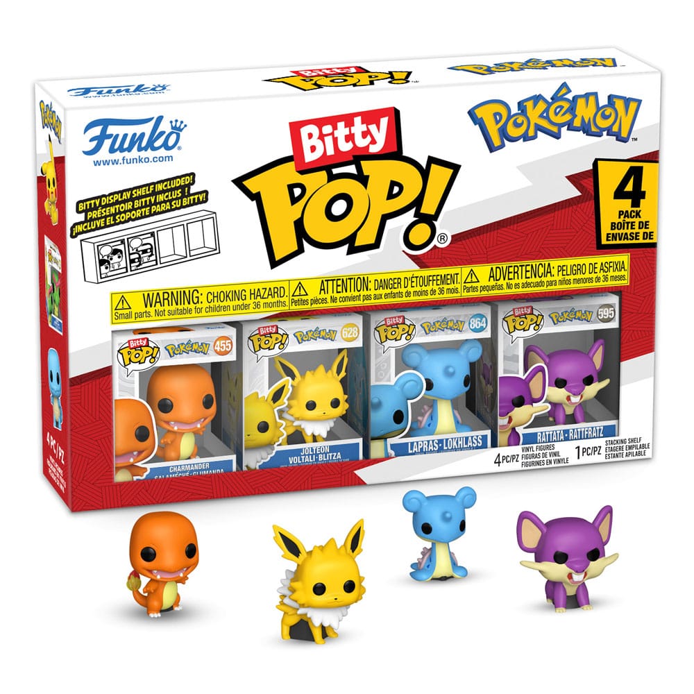 Pokémon: Bitty POP! – Vinyl Figuren – 4er-Pack – Series 2 – 2 cm