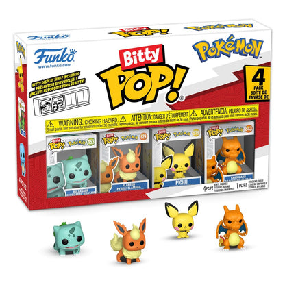 Pokémon: Bitty POP! – Vinyl Figuren – 4er-Pack – Series 3 – 2 cm