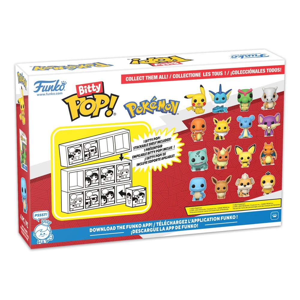 Pokémon: Bitty POP! – Vinyl Figuren – 4er-Pack – Series 3 – 2 cm