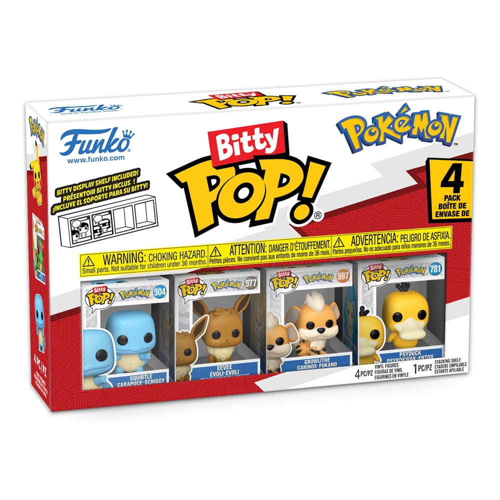 Pokémon: Bitty POP! – Vinyl Figuren – 4er-Pack – Series 4 – 2 cm