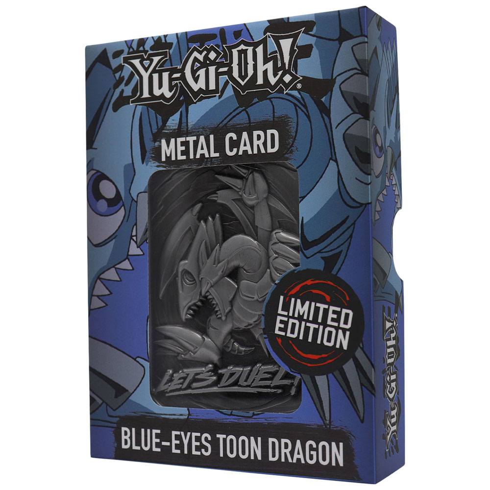 Yu-Gi-Oh!: Replik – Blue-Eyes Toon Dragon – Limited Edition – Metallkarte – 7,5 × 5 cm