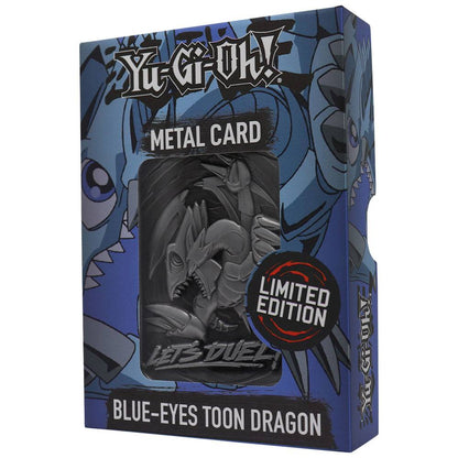 Yu-Gi-Oh!: Replik – Blue-Eyes Toon Dragon – Limited Edition – Metallkarte – 7,5 × 5 cm