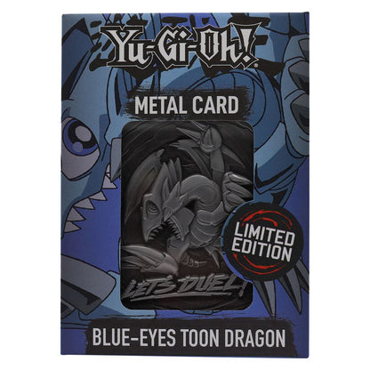 Yu-Gi-Oh!: Replik – Blue-Eyes Toon Dragon – Limited Edition – Metallkarte – 7,5 × 5 cm