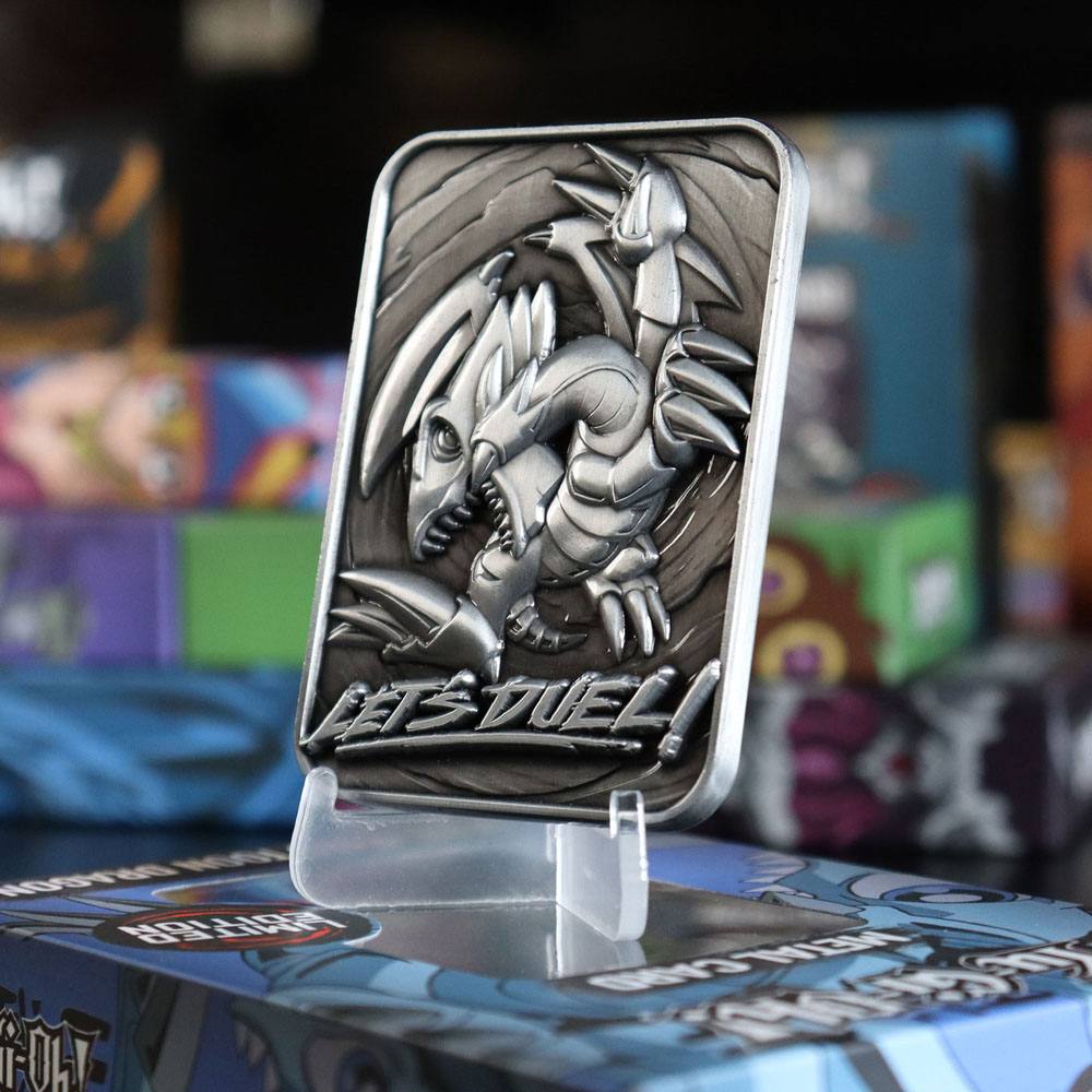 Yu-Gi-Oh!: Replik – Blue-Eyes Toon Dragon – Limited Edition – Metallkarte – 7,5 × 5 cm