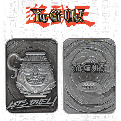 Yu-Gi-Oh!: Replik – Pot of Greed – Limited Edition – Metallkarte – 7,5 × 5 cm