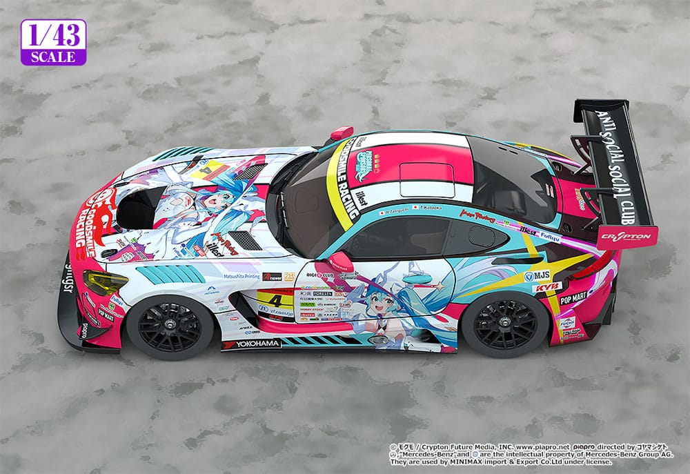 Hatsune Miku: GT Project Fahrzeug 1/43 Hatsune Miku AMG 2024 Season Opening Ver. - 11cm
