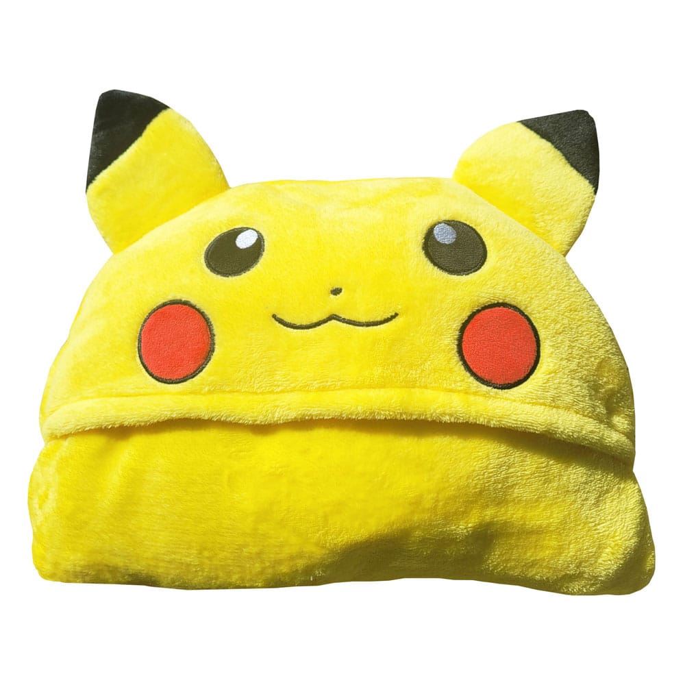 Pokémon: Decke mit Mütze – Pikachu – Coral Fleece – 120 × 150 cm