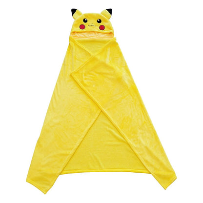 Pokémon: Decke mit Mütze – Pikachu – Coral Fleece – 120 × 150 cm