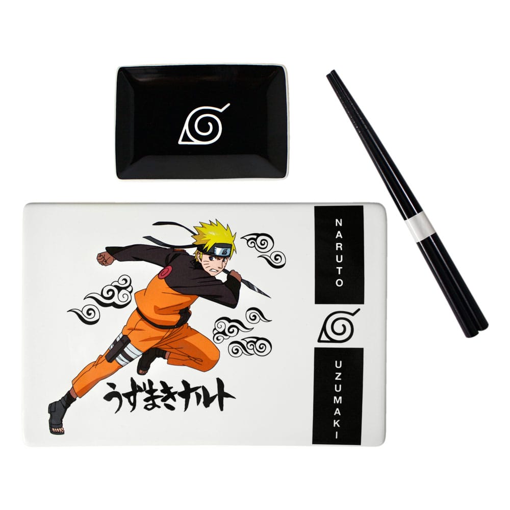 Naruto Shippuden: Sushi-Set – Naruto Uzumaki – Keramik mit Essstäbchen
