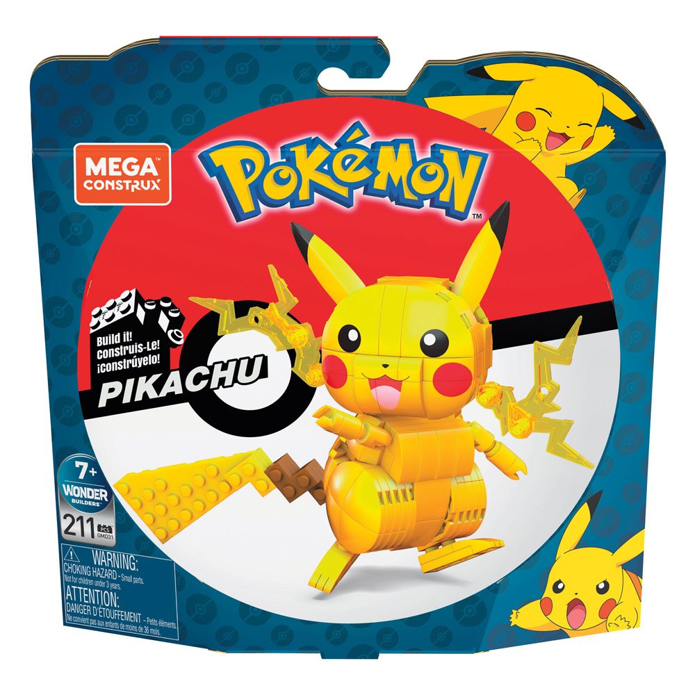 Pokémon: Bauset - Pikachu - Mega Construx Wonder Builders - 10cm