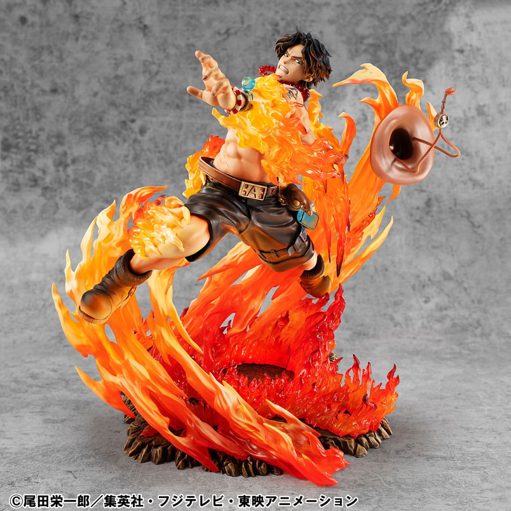 One Piece: Portgas D. Ace – 15th Anniversary Super Limited Reprint Ver. – P.O.P NEO-Maximum – 23 cm