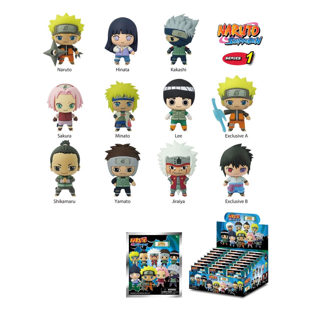 Naruto Shippuden: Schlüsselanhänger – 3D PVC – Series 01 – Blind Bag