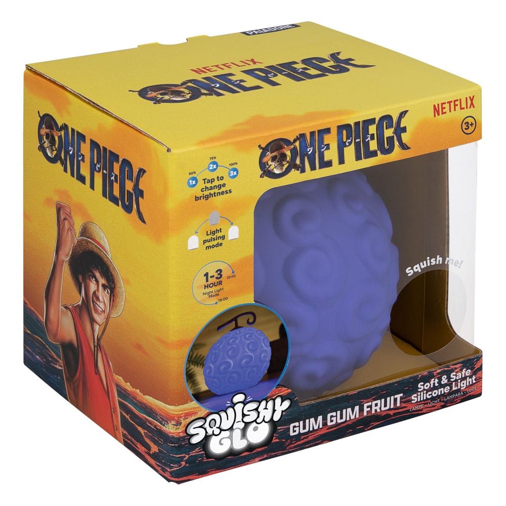 One Piece: Silikon-Leuchte – Gum-Gum Fruit – Squishy Glow – 15 cm