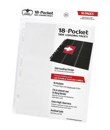 Ultimate Guard: 18-Pocket Pages Side-Loading - Weiss - 10 Seiten