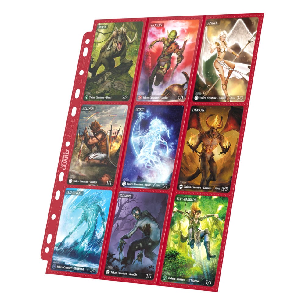 Ultimate Guard: 18-Pocket Pages - Side-Loading - Rot (10)