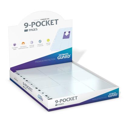 Ultimate Guard: 9-Pocket Pages – 100 Stück – Doppelt verstärkt – Transparent