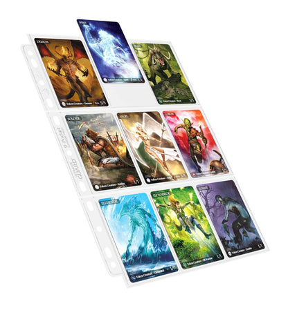 Ultimate Guard: 9-Pocket Pages – 100 Stück – Doppelt verstärkt – Transparent