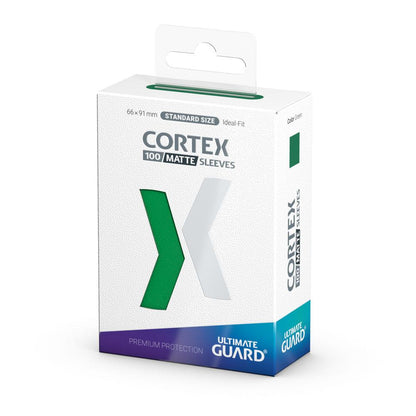 Ultimate Guard: Cortex Sleeves – Standardgröße – Matt-Grün (100 Stück)