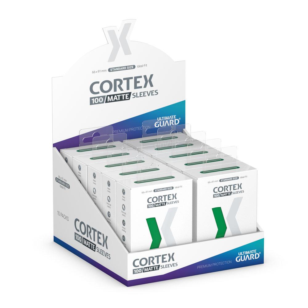 Ultimate Guard: Cortex Sleeves – Standardgröße – Matt-Grün (100 Stück)